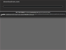Tablet Screenshot of downloadram.com